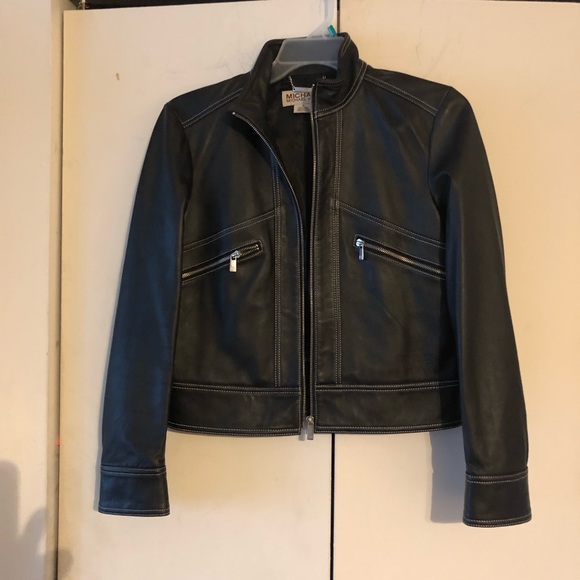 MMK LEATHER JACKET SIZE MEDIUM BLACK - Picture 3 of 6